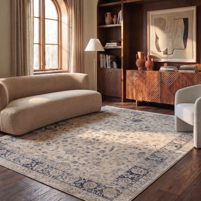 Tapis oriental pierre / bleu Malandra
