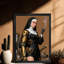 Reproduction d'art encadré noir rétro-1435548648