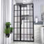 Porte de douche l 34 "x H 72" Pivot sans cadre avec verre à motif