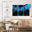 Avery bleu minuit abstrait-107969548