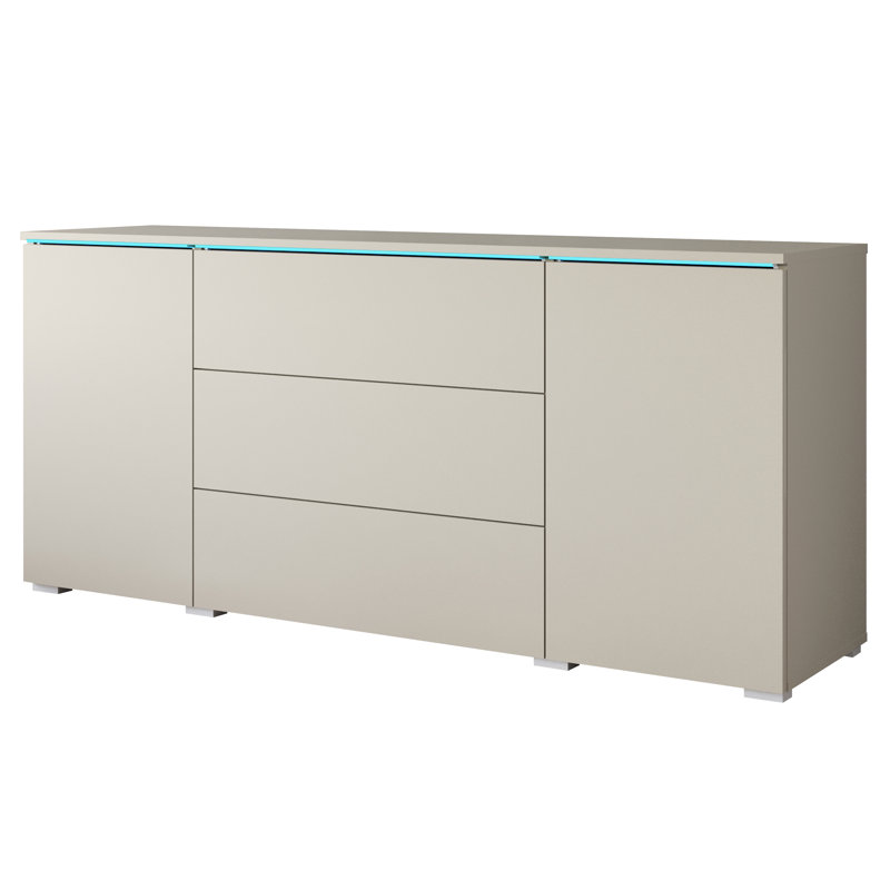 Borislav Laminate Standard Accent Chest, Beige