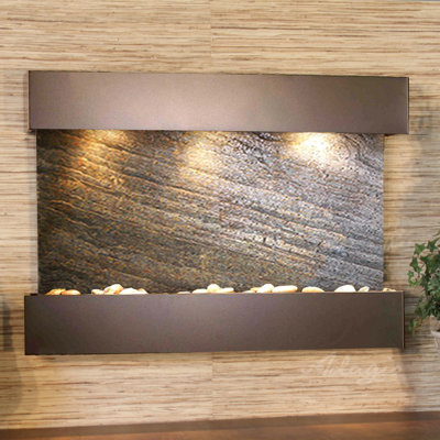 Stainless Steel Waterfall Fountain with Light