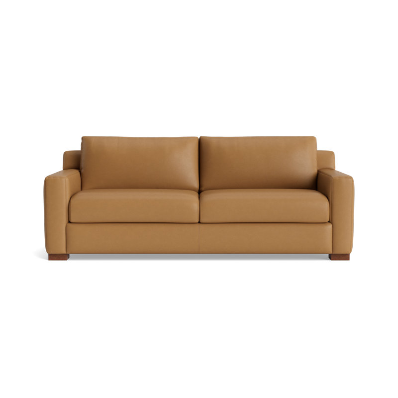 Catalina Leather Sofa (85") , Leather - Butterscotch