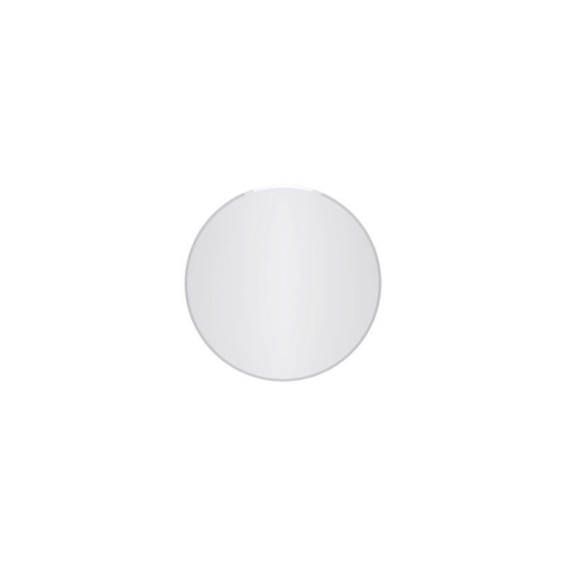 Flat Wall Mirror with Hooks, 18" x 18"