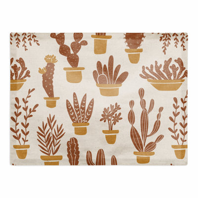 Dectrick Polyester Floral Rectangle Placemat