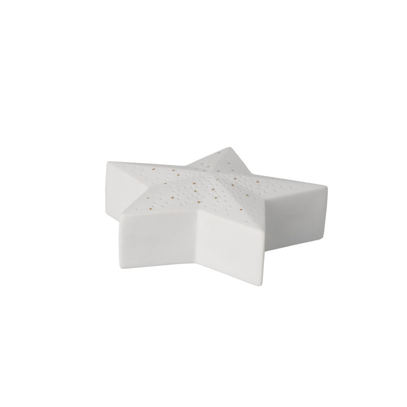 Porcelain LED Star Lights - Set of 2