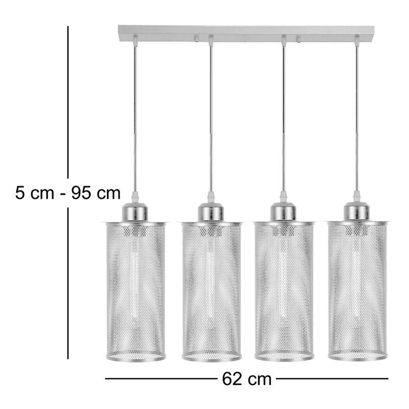 Langsa 4 - Light Black Pendant