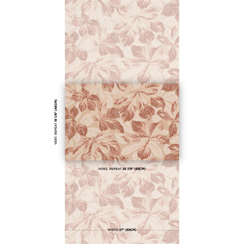 Arboreal Handprint Wallpaper, Orange