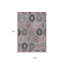 Tapis intérieur lavable mauve et gris anthracite 8 pi x 10 pi Southwestern