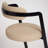 Baldwin Upholstered Faux Leather Counter Stool with Stainless Steel Frame-109438525-109438522