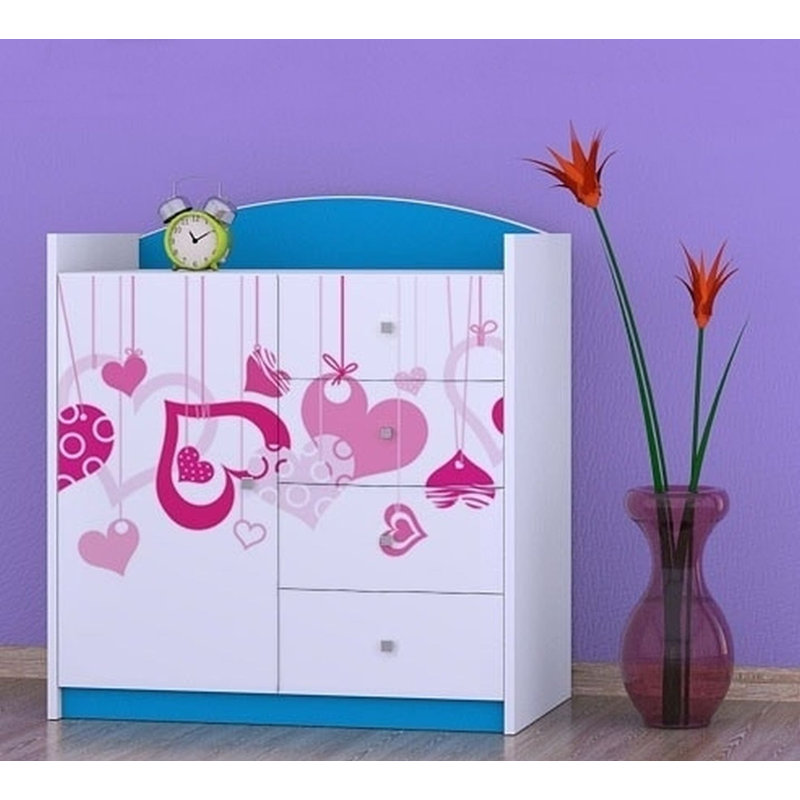 Nisbet Kids 4 - Drawer Combo Dresser, Blue
