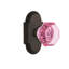Cottage Plate with Waldorf Pink Door Knob-1129927136
