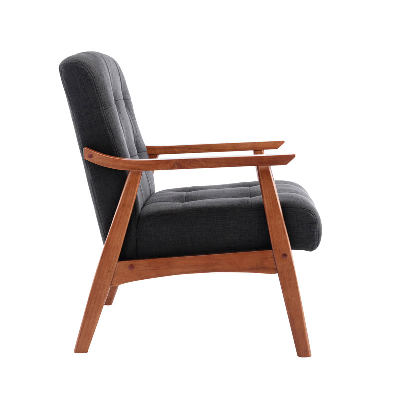 Upholstered Armchair, 	Dark Grey