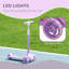 AIYAPLAY Kids Scooter for Toddlers 2-6 3 Level Adjustable Height Purple