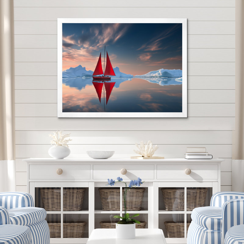Altemos - reproduction sur toile, H 12 po x l 20 po x P 1 po, Cadre simple blanc