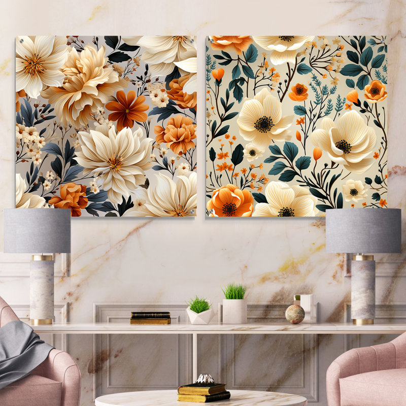 Todmorden - Ensemble de 2 art mural en verre acrylique, H 16 po x l 33 po