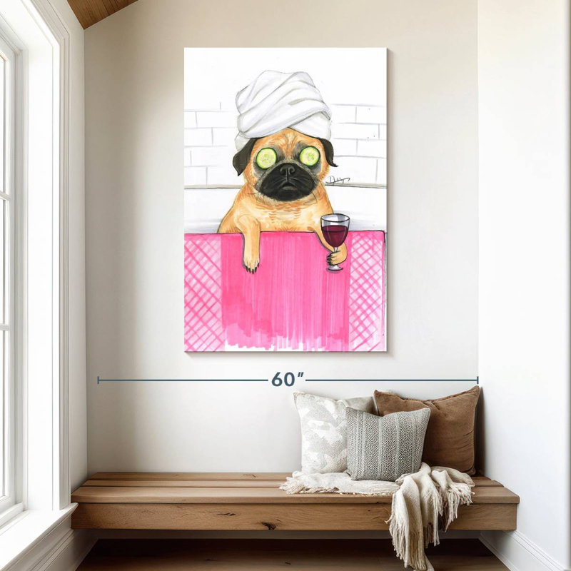 Ketti Pug Bath, 48" H x 32" W