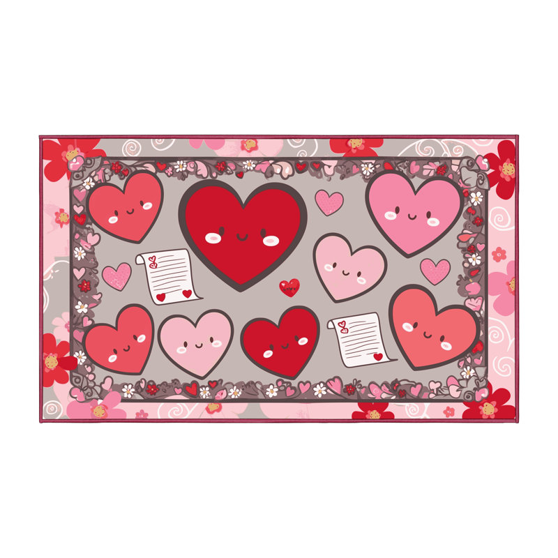 Tapis des fêtes de fin d'année The Holiday Aisle®, Rectangle 7 pi x 9 pi