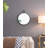 Iron Frame Vertical Round Mirror