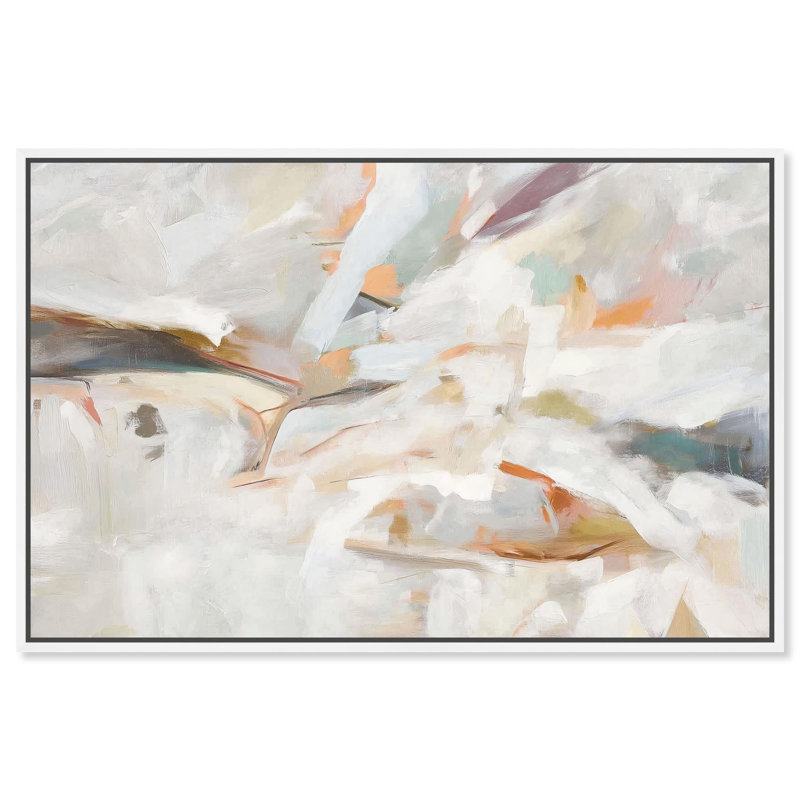 Reproduction d'art sur toile Alabaster Interlude II Boho par Art Remedy, 10" H x 15" W, Cadre blanc