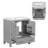 Huckeba 30'' Free Standing Single Bathroom Vanity with Ceramic Top-2101664838