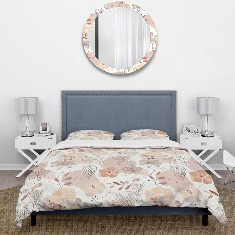 Ensemble de housse de couette Boho, Housse de couette simple et deux taies décorative