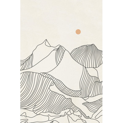 «Mountain Line Series No 3» par Iveta Abolina, impression sur toile tendue