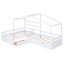 Lit plateforme House avec trois tiroirs de rangement-1270044198