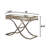Jeffery 48'' Glass Top Console Table-1382972296