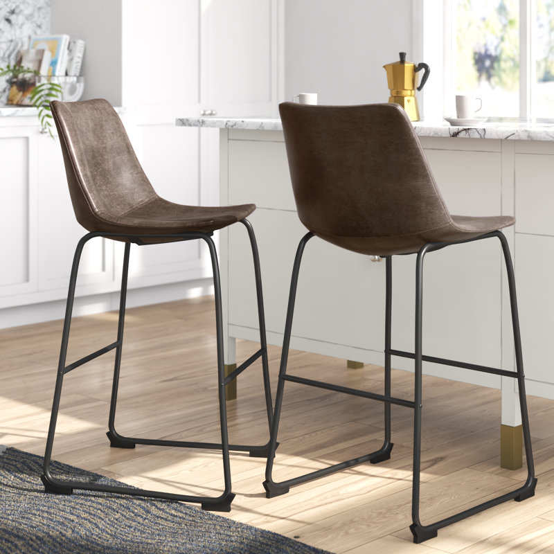Tabouret de bar Mccoll, Tabouret (hauteur de l'assise : 28,5 po), Cappuccino