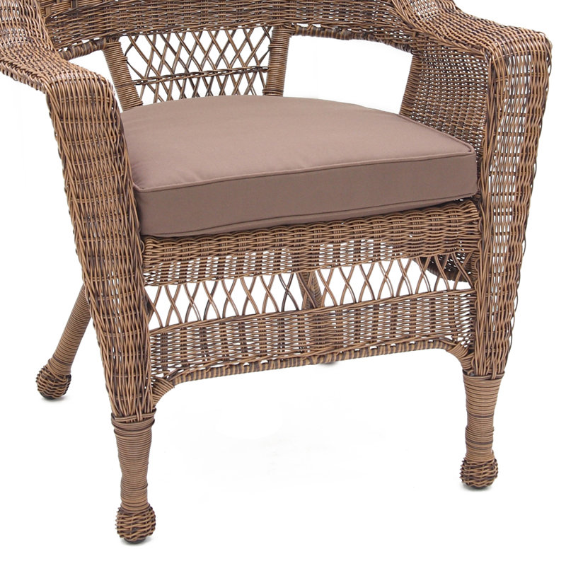 Outdoor Lounge Chair, Brown, Honey