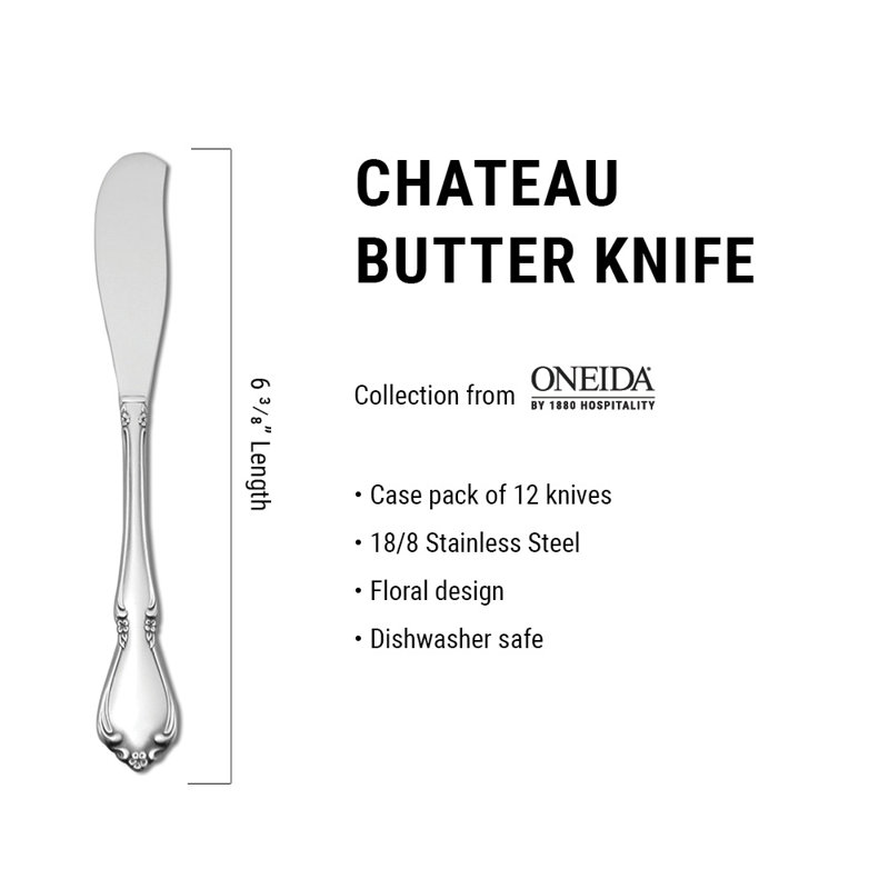 Chateau Butter Spreader by Oneida (18/8)