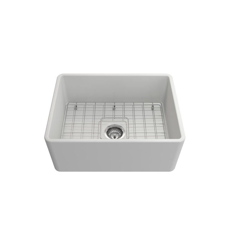 24'' L Kitchen Sink, Matte White
