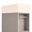 Meuble-lavabo 18,6 po avec lavabo, meuble-lavabo avec tablette à deux niveaux, orientation gauche ou droite, gris-656451563