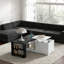 Table basse à plateau relevable avec rangement caché et station de charge-1553486354