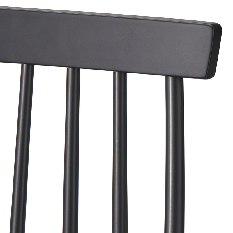 Beckley 18'' H Solid Wood Side Chair, Black