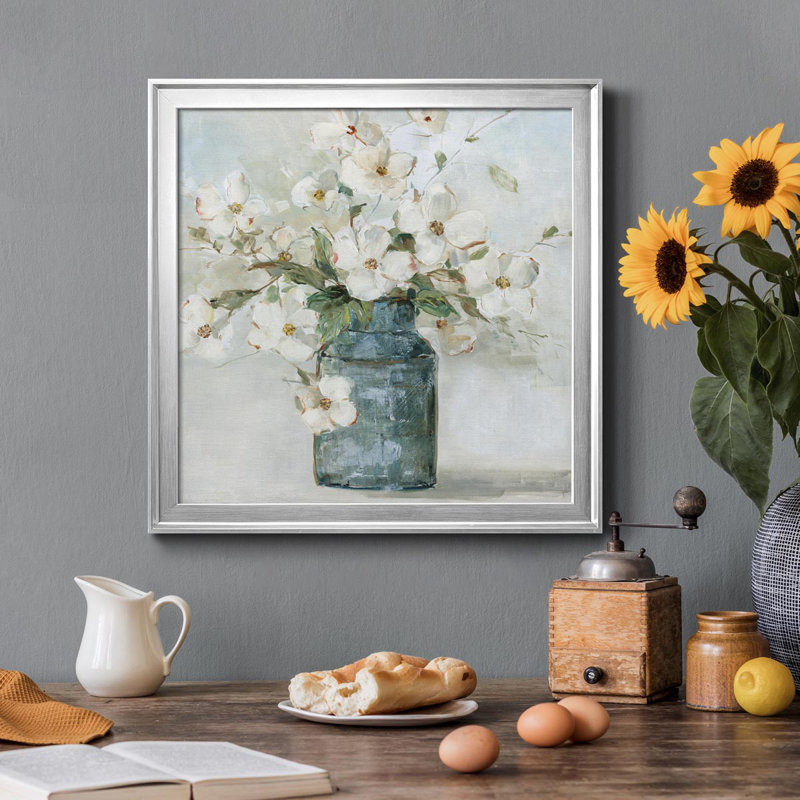 Cottage Charmer I - peinture sur toile encadrée, H 26,5 po x l 26,5 po x P 1,5 po, Argent