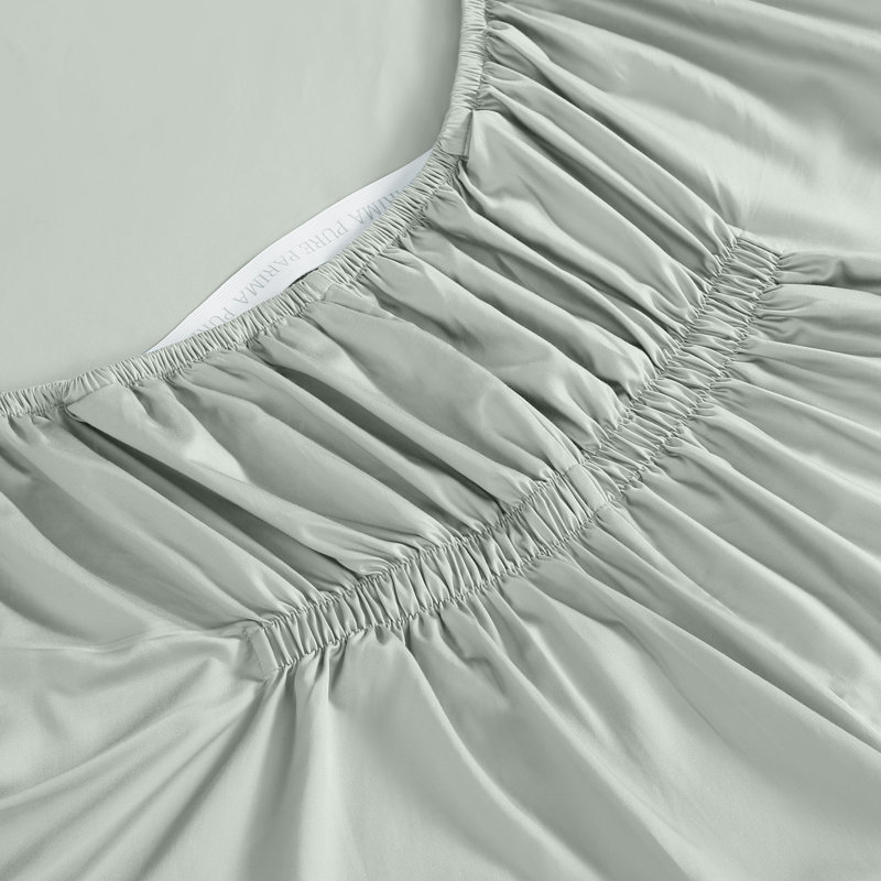 Silken Sateen TENCEL Sheet Set, King Sheet Set with 2 Pillowcases, Mist