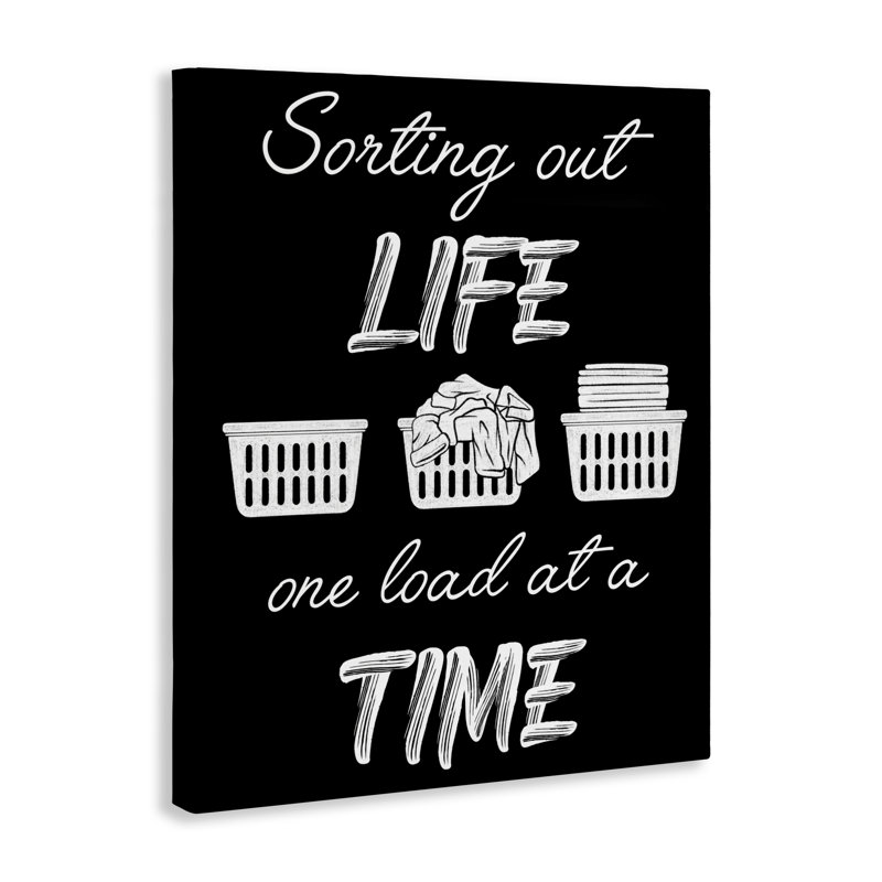 «Sorting Out Life Laundry Canvas», conception par Marcus Prime, H 20 po x l 16 po