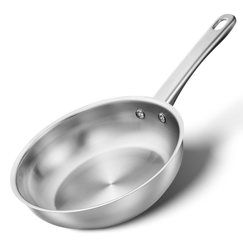 Poêle à frire antiadhésive en acier inoxydable CS KOCHSYTEME, Beige, 8"