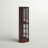 Schmidt Wood/Glass Lighted Corner Curio Cabinet 72" H-841113117