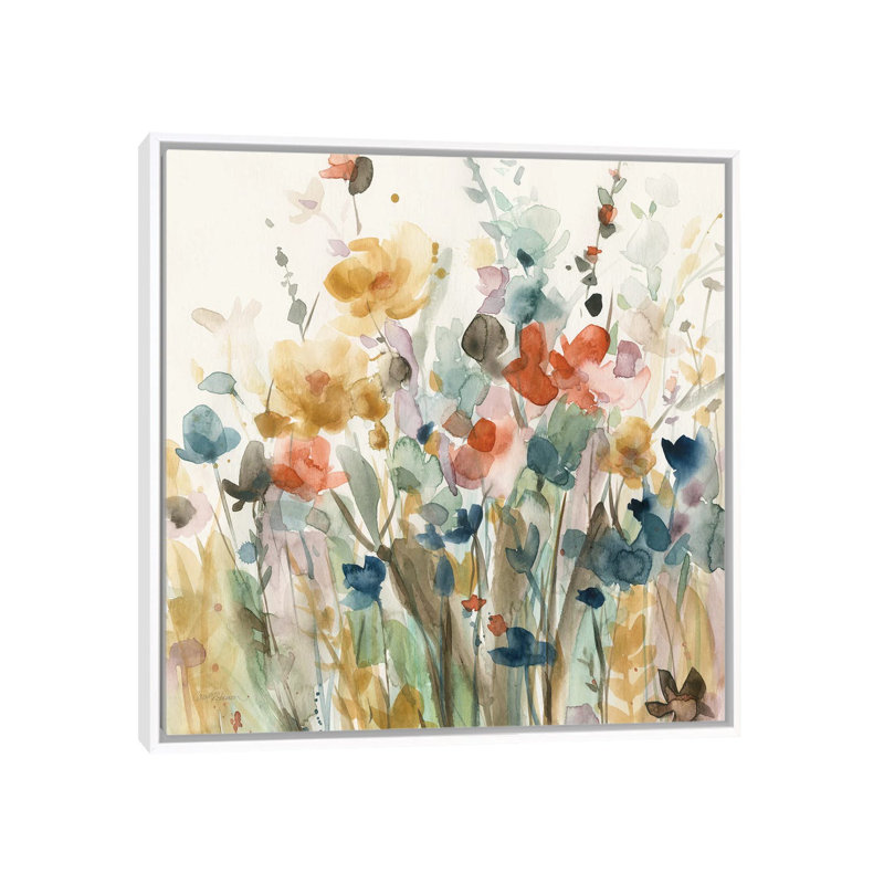 «In Full Bloom», reproduction d'art sur toile encadrée, H 18 po x l 18 po, Toile à cadre flottant sans passe-partout, Blanc