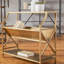 81.3cm H x 91.4cm W Iron Etagere Bookcase