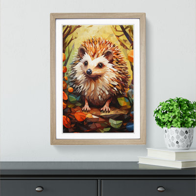 Hedgehog Cubism No.2 - Framed Print
