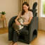 Fauteuil Bunny-Ear avec tissu résistant aux égratignures