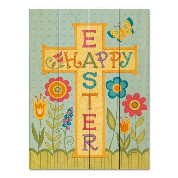 The Holiday Aisle® Happy Easter Cross Pallet 