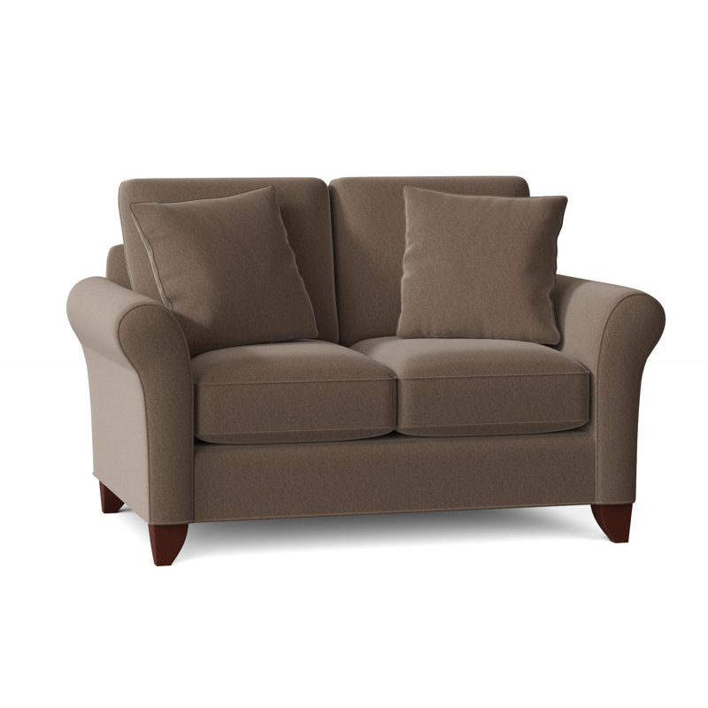 Almada Loveseat, Peyton 31 White Performance Twill, Manhattan, No