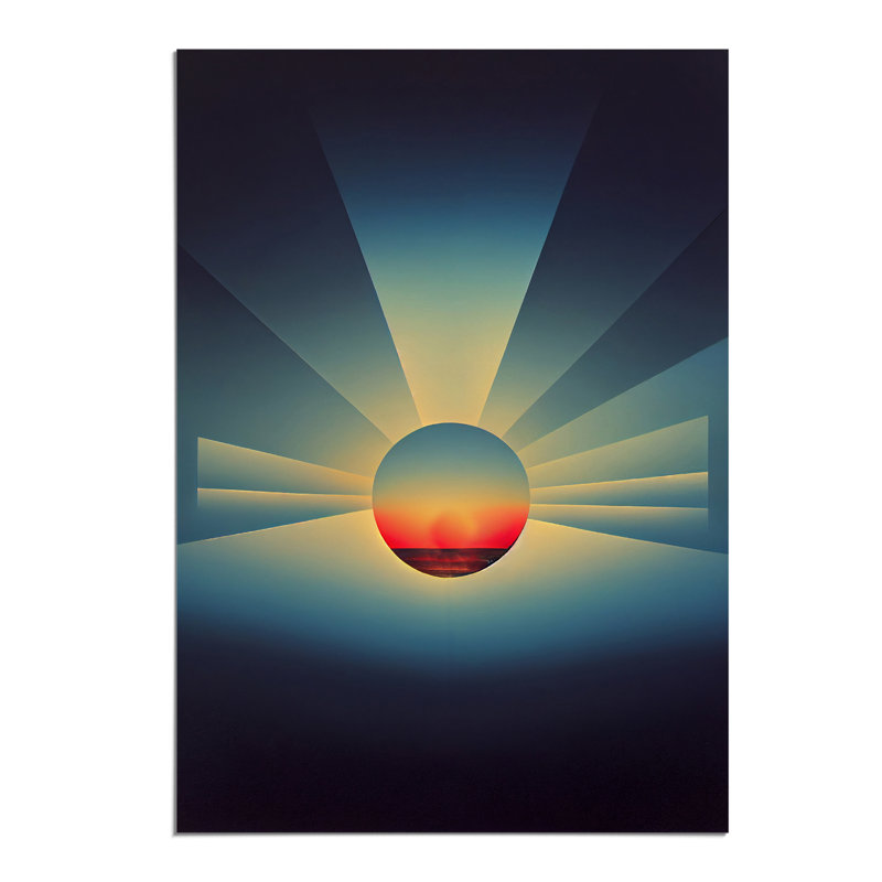 XV1022-4894X Urban Abstract Sunset - Print, No Matte, Paper, 42cm H x 29.7cm W
