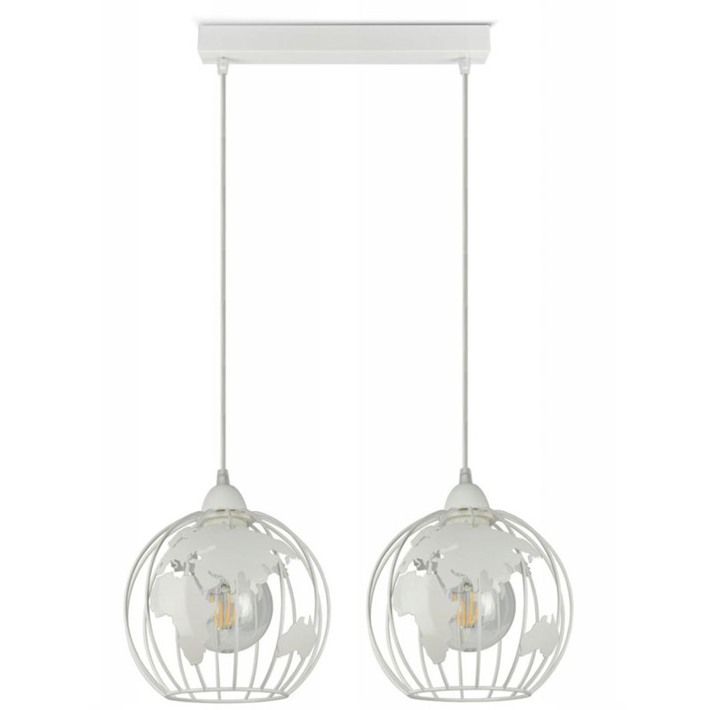 Fobbs 2 - Light Sphere Pendant, White, White
