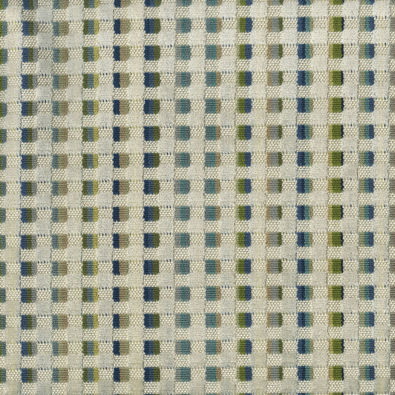 Tissu Pledge, Bleu et vert